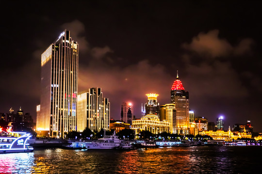 上海黄浦江外滩夜景