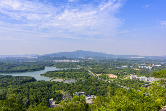 深圳铁岗水库和深圳羊台山