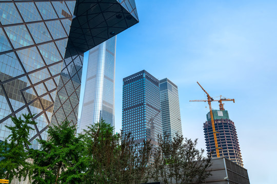北京商务中心区的摩天大楼