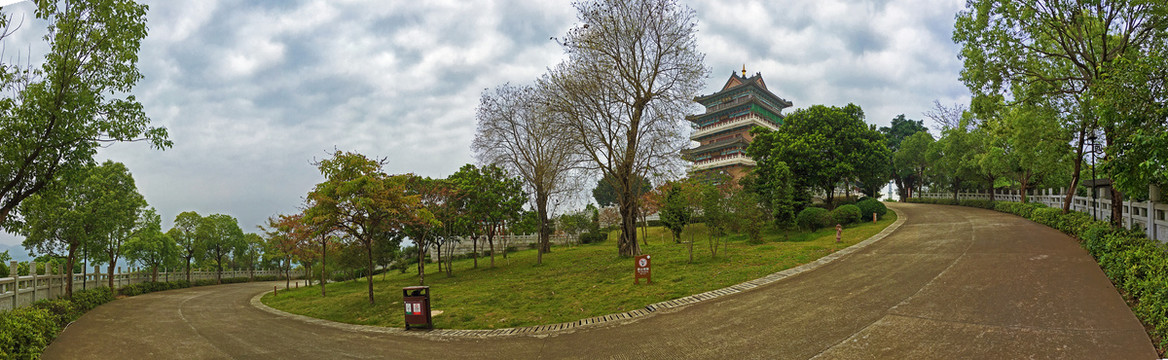 高榜山挂榜阁全景高清