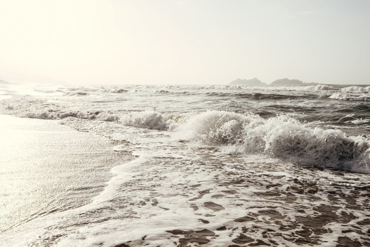 沙滩海浪