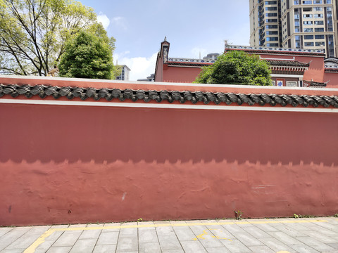 中式建筑宫墙