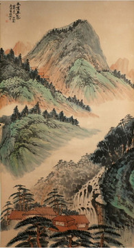 吴湖帆朱鸾翠凤图