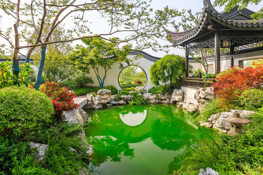 中式古典园林建筑景观