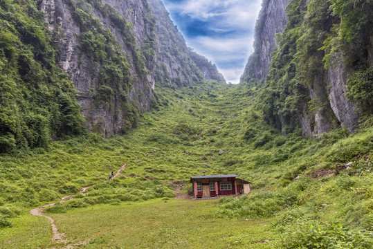 湖北利川清江古河床