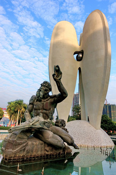 北部湾广场雕塑