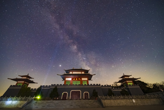 七星台齐长城星空