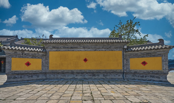 寺庙影壁
