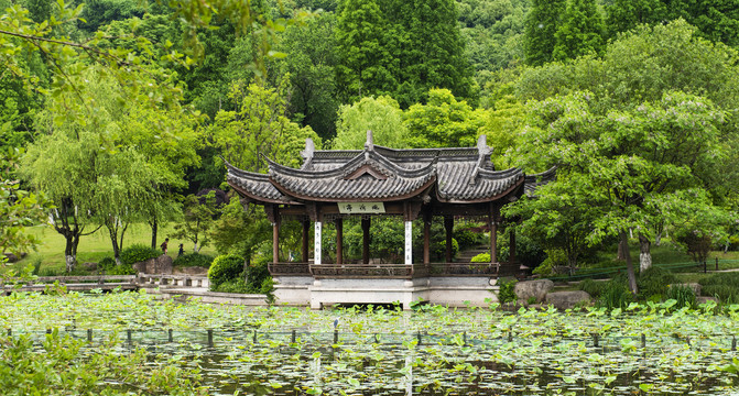 萧山湘湖风景区风荷亭