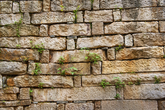 古代青石墙