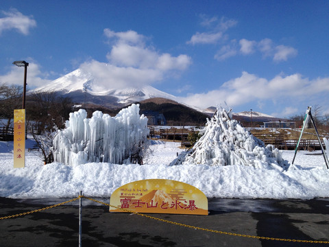 日本富士山冰雕