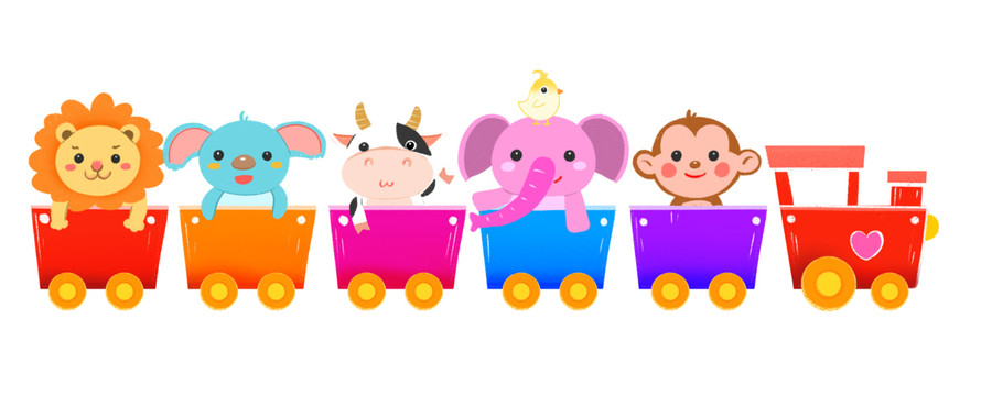 儿童节动物小火车