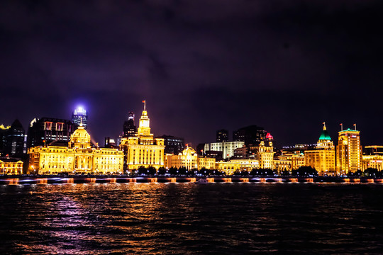 上海外滩黄浦江夜景