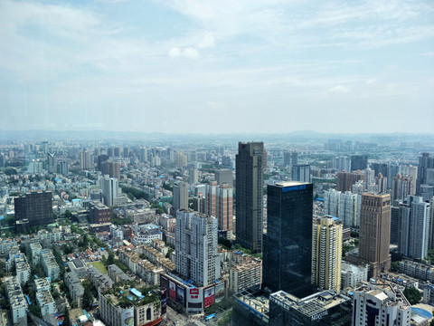 鸟瞰南京新街口