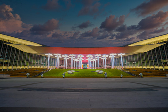 上海国家会展中心夜景