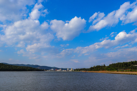 石湖风光山水风光