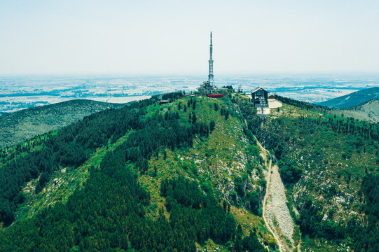 航拍贾汪区大洞山风景区