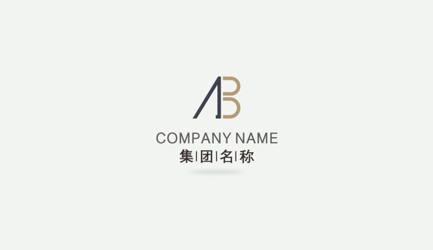 AB字母logo设计