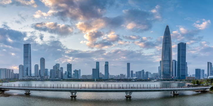 广东深圳湾南山区后海风景