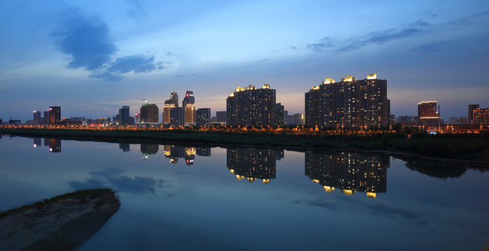 哈尔滨自由贸易区夜景