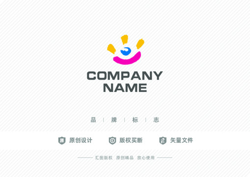 卡通儿童标志