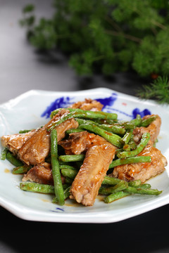 排骨烧豆角