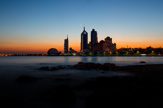 青岛城市夜景