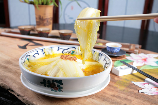 鲍汁菜胆