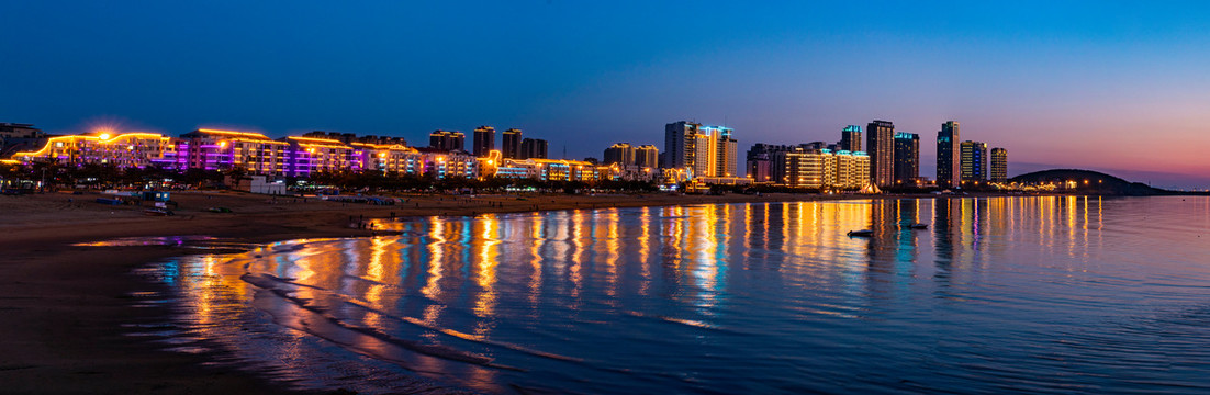 威海高区国际海水浴场大全夜景A