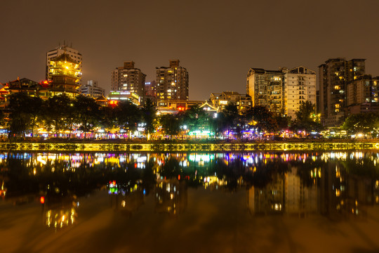 成都建筑景观夜景