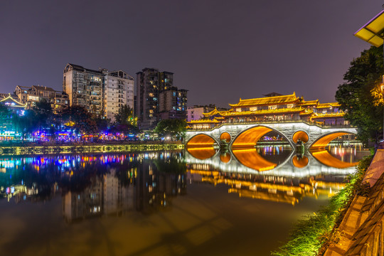 安顺廊桥夜景