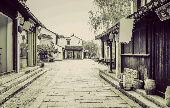 江南古镇怀旧照片