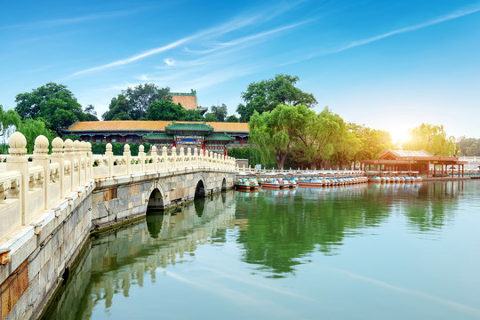 北京北海公园景观