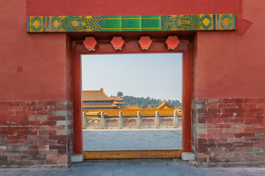 北京故宫的建筑风景