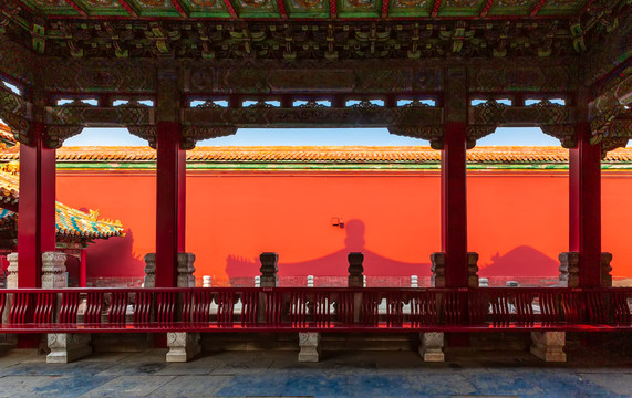 北京故宫的建筑风景