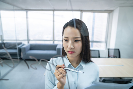 年轻商务女士
