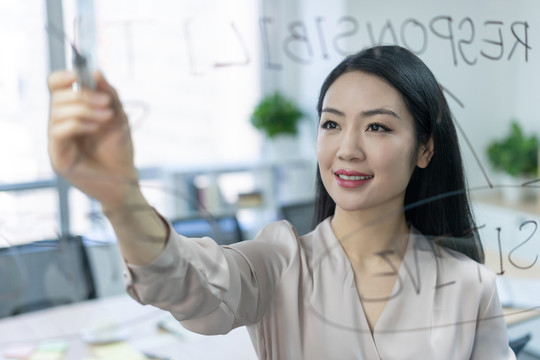 年轻商务女士