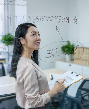 年轻商务女士