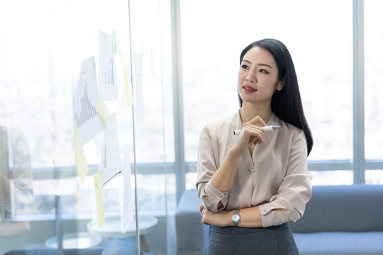 年轻商务女士