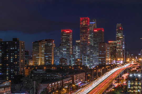 北京城市夜景