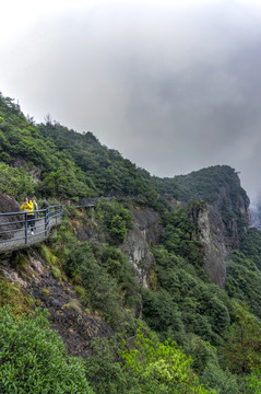 浙江台州神仙居风景区栈道