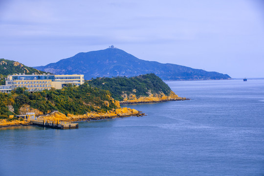 东澳岛南沙湾南沙咀全景