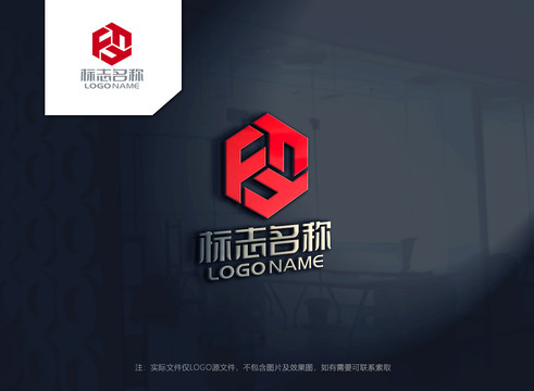 字母f科技logo