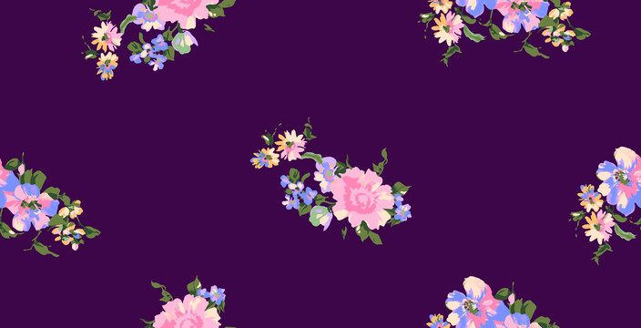 深紫小花朵