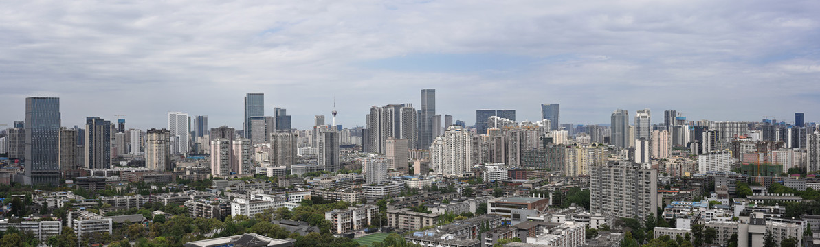 成都春熙路盐市口东大街全景