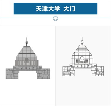 天津大学大门