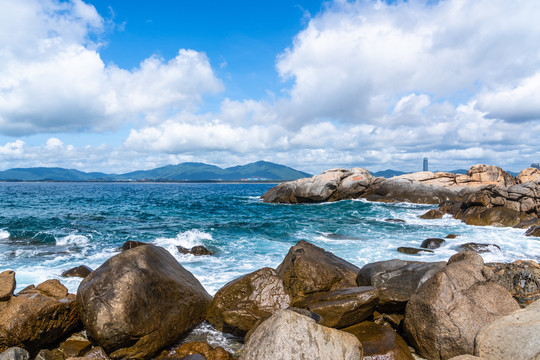 海南三亚蜈支洲岛的风景