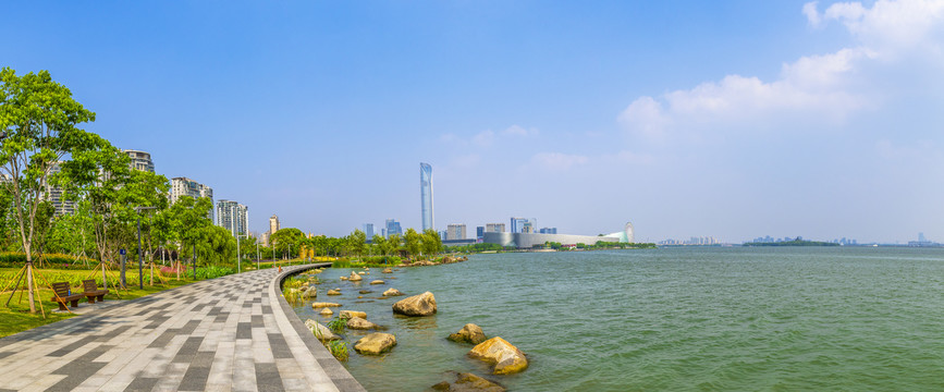 苏州金鸡湖风景