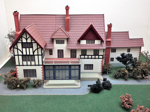 武康路99号老上海英式别墅模型