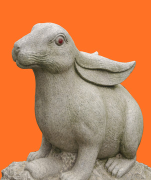 十二生肖兔雕塑
